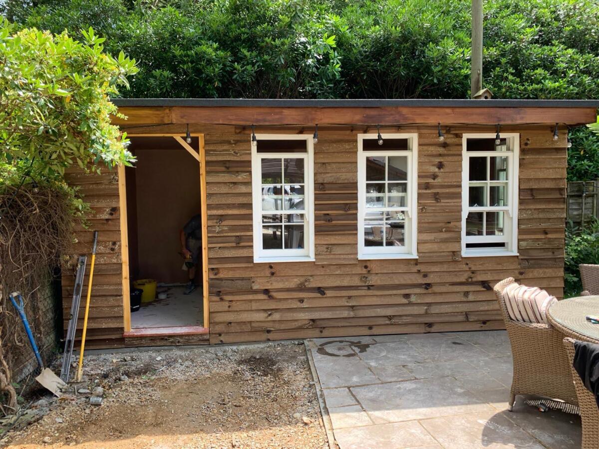 Smart outdoor spaces from Sunningdale homes Ltd Garden office builings Sunninghill Ascot Berks